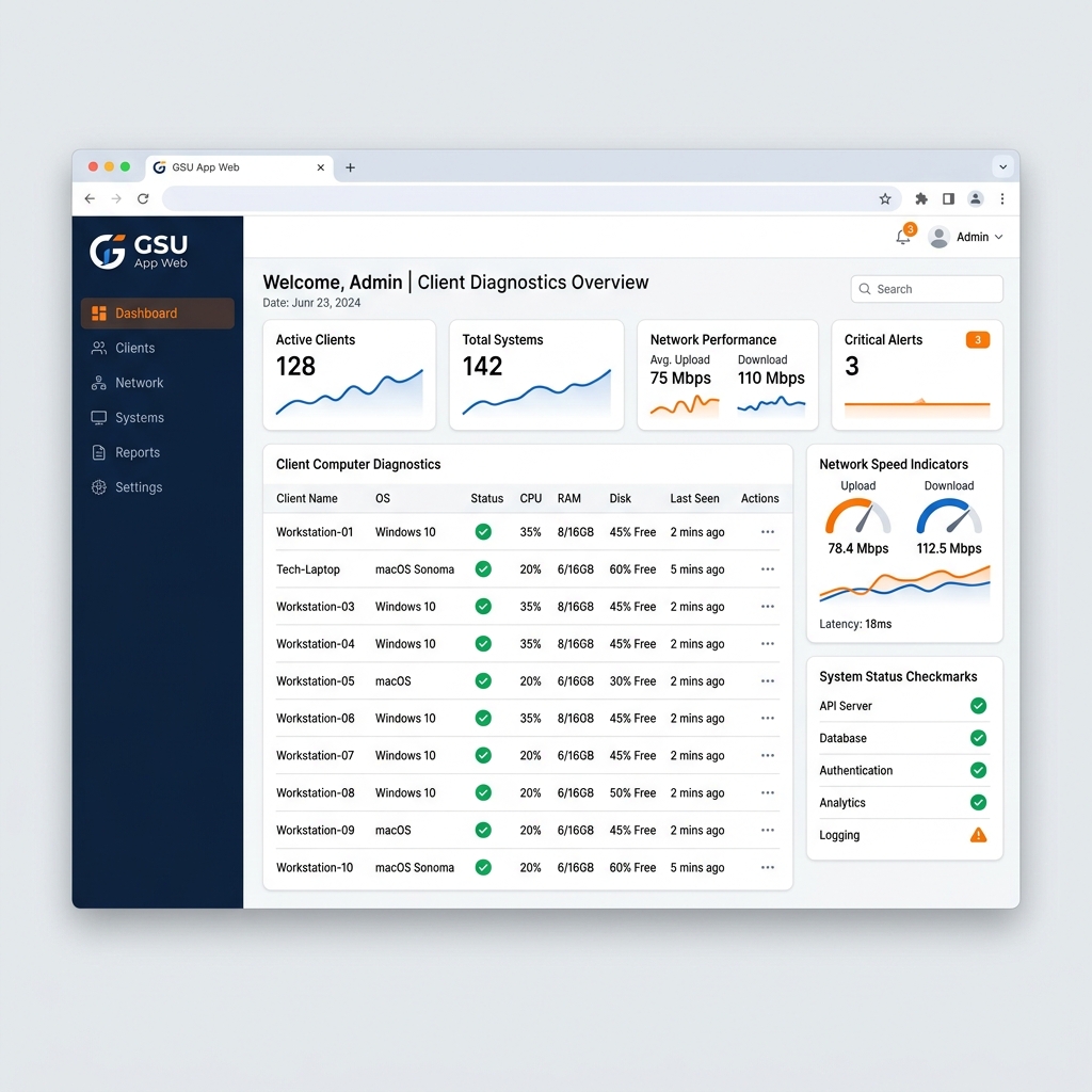 GSU App Web - Aperçu 2